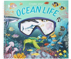 Dino World Create your Ocean Life tarrakirja