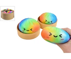 Trend Toys - Kawaii vaivorykštės putplasčio koldūnai 8,5 cm garinimo krepšelyje (201080)