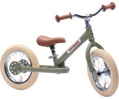 Dviratis-trybike - 2 plieniniai ratai - vintažinės žalios spalvos (30TBS-2-GRN-VIN)