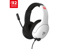 „Turtle Beach“ ausinės su mikrofonu „Airlite Fit Nintendo Switch 2“, juodos/baltos