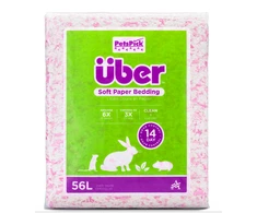 Über – minkšta popierinė patalynė 56 l Rožinė / balta – (45064)