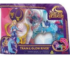 Unicorn Academy Rinkinys Vienaragio akademija Izabelės ir Riverio figūrėlės su Šviesos mergaite ir Vienaragiu Vienaragio akademija + priedai