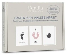 Nuotraukų rėmelis Vanilla Copenhagen Kūdikio rankos/pėdos atspaudų lapeliai, rausva