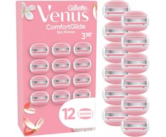 Venus – „ComfortGlide Spa Breeze“ skutimosi peiliukai – rožiniai/balti – 12 vnt.