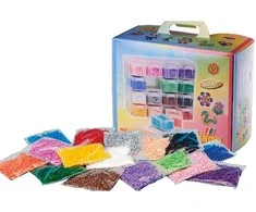 Hama Beads Hama – karoliukai – didelė laikymo dėžutė su Midi karoliukais ir 16 skyrių (6761)