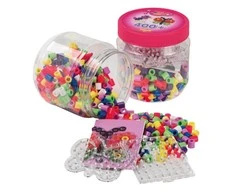 Hama Beads Hama - Maxi karoliukai 400 karoliukų + 2 smeigtukų plokštelės (388791)