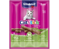 Vitakraft - Cat Stick vištiena ir kačių žolė 3 lazdelės 18 g (31219)