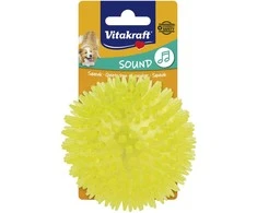 Vitakraft - Ežiuko kamuoliukas TPR žaislas šunų asilui. spalvos - (35187)