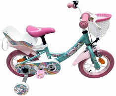 Volare - Children's Bicycle 12" - Unicorn Žalias (61276)