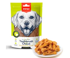wanpy - dantų šepetėlių kramtukai - vištienos skonio - 100 g