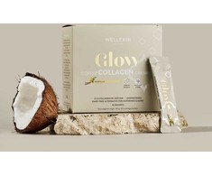 „Wellexir“ – vanilės skonio kavos plakiklis „Glow“, 30 pakelių dėžutė