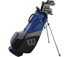Wilson – 1200 TPX grafito golfo komplektas su 10 lazdų ir krepšiu – mėlynas