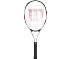 Rakieta do tenisa ziemnego Wilson Fusion XL TNS RKT 2 4 1/4 balta ir-raudona-juoda WR199110U2