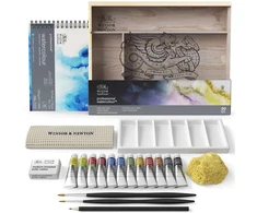Winsor &amp; Newton - Watercolour Proff. Travel Box, 20pcs Ass. (831014)