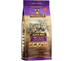 Wolfsblut - juodas bird Large breed puppy - 12,5kg