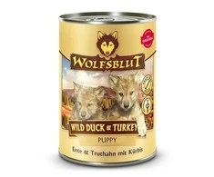 Wild Wolfsblut - Laukinių ančių šuniukų šlapias ėdalas - 395 g