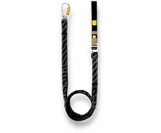 Woolly Wolf - Roam Leash 170-300cm - Juodas Ripple