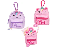 Ylvi - Kanceliarinė kuprinė Vienaragis - Rožinė ir Violetinė - Mini