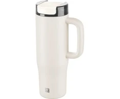 ZWILLING THERMO PLUS termo puodelis su šiaudeliu - 900 ml, kreminės spalvos