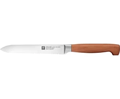 Zwilling - VIER STERNE Wood Utility Peilis - Serrated Edge - 13 cm