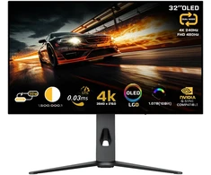 zzTwisted Minds - 32 Prestige X Series OLED QHD Dual Mode 4k 240HZ/FHD 480Hz, IPS, 0.3 MS, HDMI 2.1 Gaming Monitorius - TM32OLD4K240