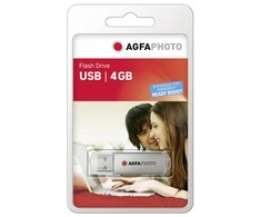 AgfaPhoto USB 2.0 4GB sidabrinis USB atminties raktas