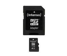Atminties kortelė „Intenso SDHC“ kortelė, 4 GB, 10 klasė