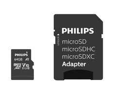 Atminties kortelė „Philips“ „Micro SDXC“ kortelė 64 GB, 10 klasės UHS-I U1, įsk. Adapteriai