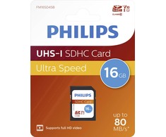 Atminties kortelė „Philips“ SDHC kortelė 16 GB, 10 klasės UHS-I U1