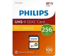 Atminties kortelė „Philips“ SDXC kortelė 256 GB 10 klasės UHS-I U3 V30 A1