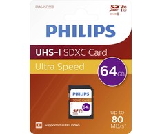 Atminties kortelė Philips SDXC Card 64GB Class 10 UHS-I U1