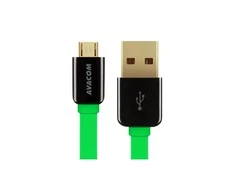 AVACOM MIC-120G USB CABLE - MICRO USB, 120CM, Žalias