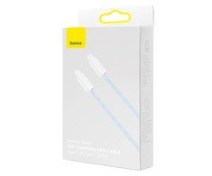 BASEUS dinaminis duomenų kabelis USB-C į USB-C 100w 1m Mėlyna