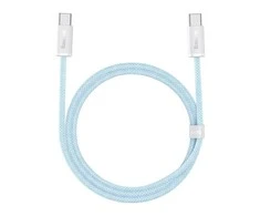 BASEUS dinaminis duomenų kabelis USB-C į USB-C 100w 1m Mėlyna