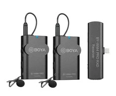 „BOYA BY-WM4 Pro-K4“, bevielio mikrofono sistema, skirta „iOS“ įrenginiams, 2,4 GHz, juoda / BOYA10162
