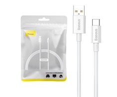 USB laidas per USB-C Baseus Superior 100W 1m (baltas)