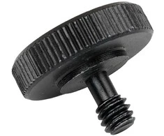 Caruba adapter screw 1/4"M 1/4"F with metal grip juodas