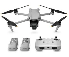Dronas DJI Air 3 Fly More Combo su DJI RC-N2 valdymo pultu