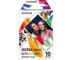 Fujifilm | Instax Mini | Meno Purškiklio lapas (10pl) Momentinis filmas | 54 x 86 mm | Hi-Speed ISO 800 – puiki grūdėtumo kokybė, INSTAX kontaktinė plėvelė užtikrina ryškias spalvas ir natūralius odos atspalvius.