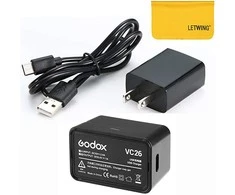 Godox VC26 USB įkroviklis, skirtas V1