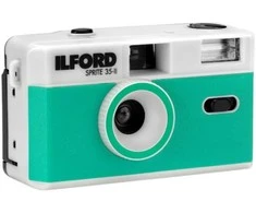 Ilford Sprite 35-II, sidabrinė/mėlsva