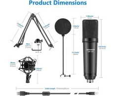 NEEWER USB200 MICROPHONE 4 in 1 KIT 40099760