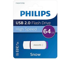 Philips USB 2.0 64GB Snow Edition Violetinė