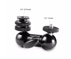 SMALLRIG 1135 MULTI-FUNC DOUBLE BALLHEAD SHOE+1/4"