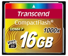 Atminties kortelė Transcend Compact Flash 16GB 1000x