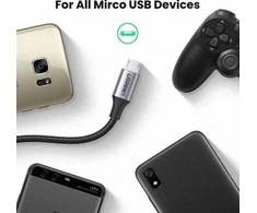 Laidas USB - Micro USB UGREEN US290 QC 3.0 2.4A 1m (juodas)