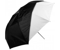 Westcott 43"/109cm Optical Baltas Satin Collapsible with Removable Juodas Cover