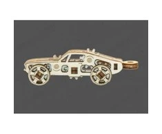 DĖLIONĖ MEDINĖ 3D MINI SPORTINIAI AUTOMOBILIAI