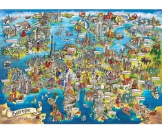 Delionė Pašėlęs Europos žemėlapis 2000