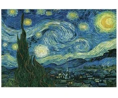 Dėlionė Žvaigždėta naktis Vincent van Gogh (Vincentas van Gogas) 5000